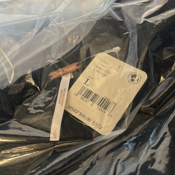 Free People H2O Crew Pullover /Black - Picture 9 of 10